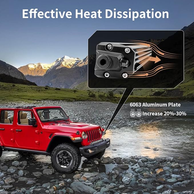 LASFIT 12 inch LED Light Bar, Screwless IP67 Waterproof Light Bar, Off Road Spot Flood Combo Work Light for Wrangler/F-150/Ranger/Explorer/4Runner