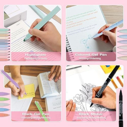 HRFGWDD 76-Piece Bible Study Supplies, Bible Journaling Kit for Women