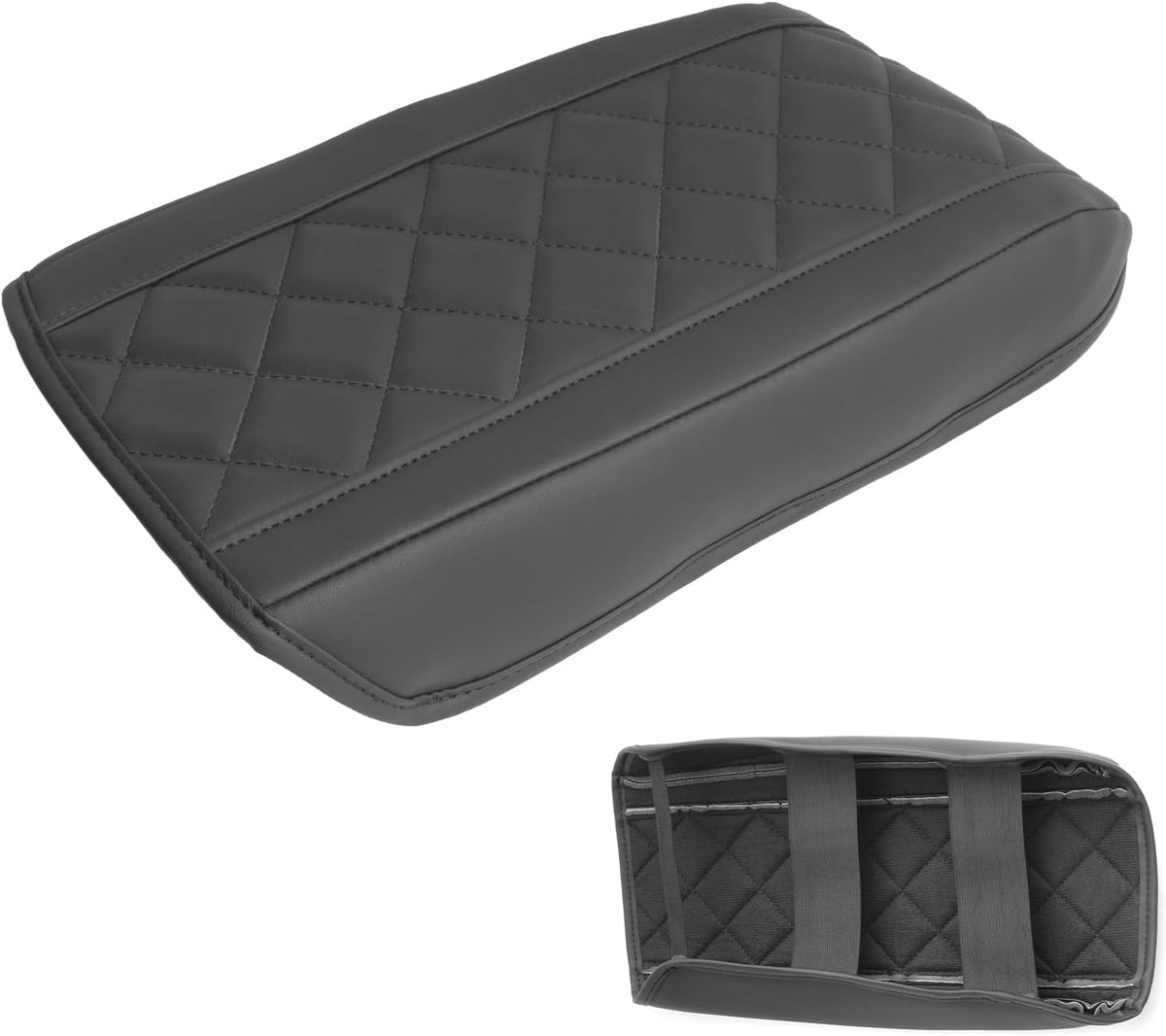 SXCY for 2025 Chevy Equinox Accessories Armrest Cover for Equinox 2025 Accessories 2025 Equinox Center Console Cover 2025 Equinox Middle Console Cover (Thin Cover Rhombus Style)