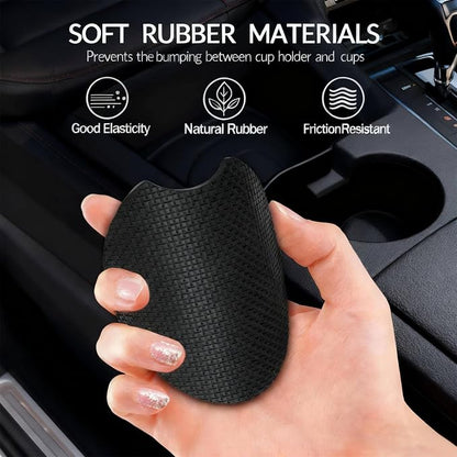 2PCS Hummingbird Car Cup Holder Coasters Universal Anti-Slip Rubber Mat | Animal Auto Accessories Decor, 2.75" Car Coasters for Cup Holders with Finger Slot, Hummingbird Gifts for Women Men