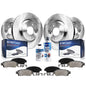 Detroit Axle - Brake Kit for 2014 2015 2016 2017 2018 2019 Nissan Rogue, Disc Brake Rotors Ceramic Brake Pads w/Hardware Replace