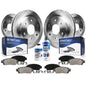 Detroit Axle - Brake Kit for Silverado Sierra Suburban Yukon XL 1500 Tahoe Escalade Disc Brake Rotors Ceramic Brakes Pads Replac